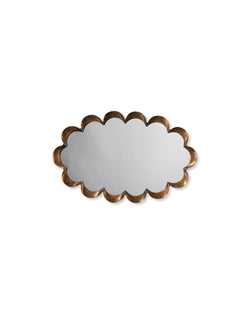 scalloped mirror