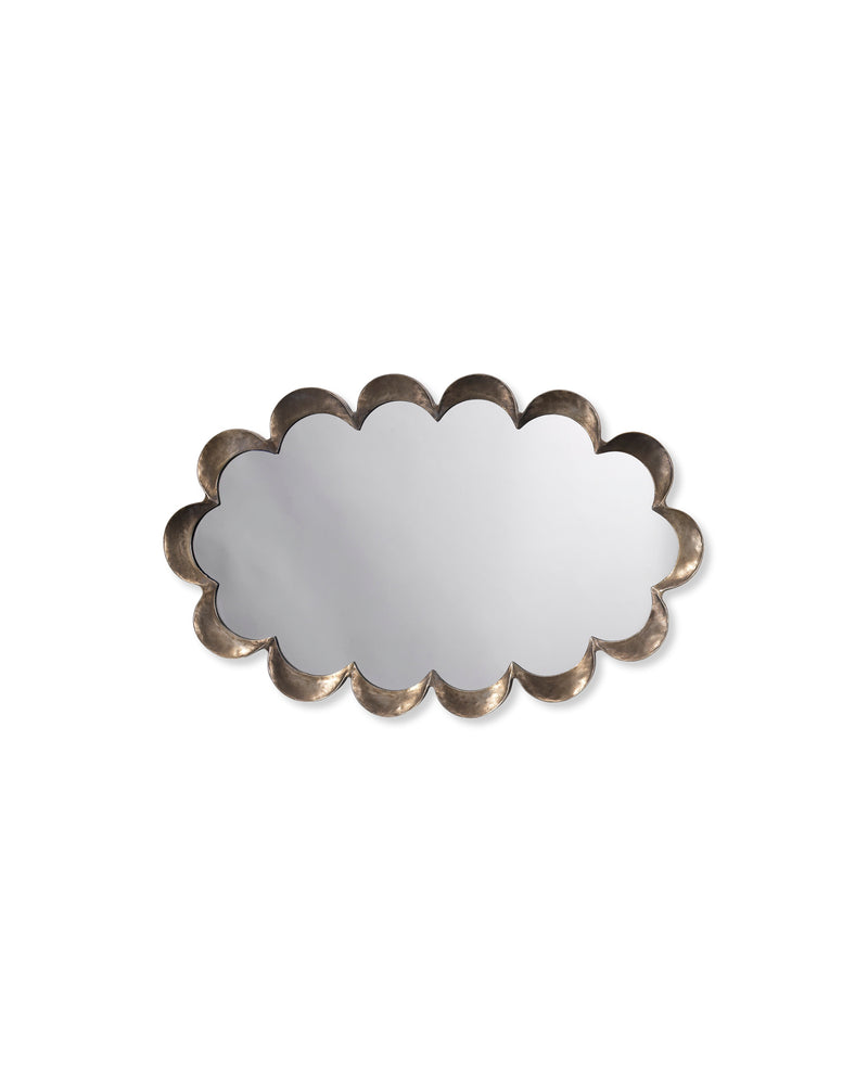 scalloped mirror