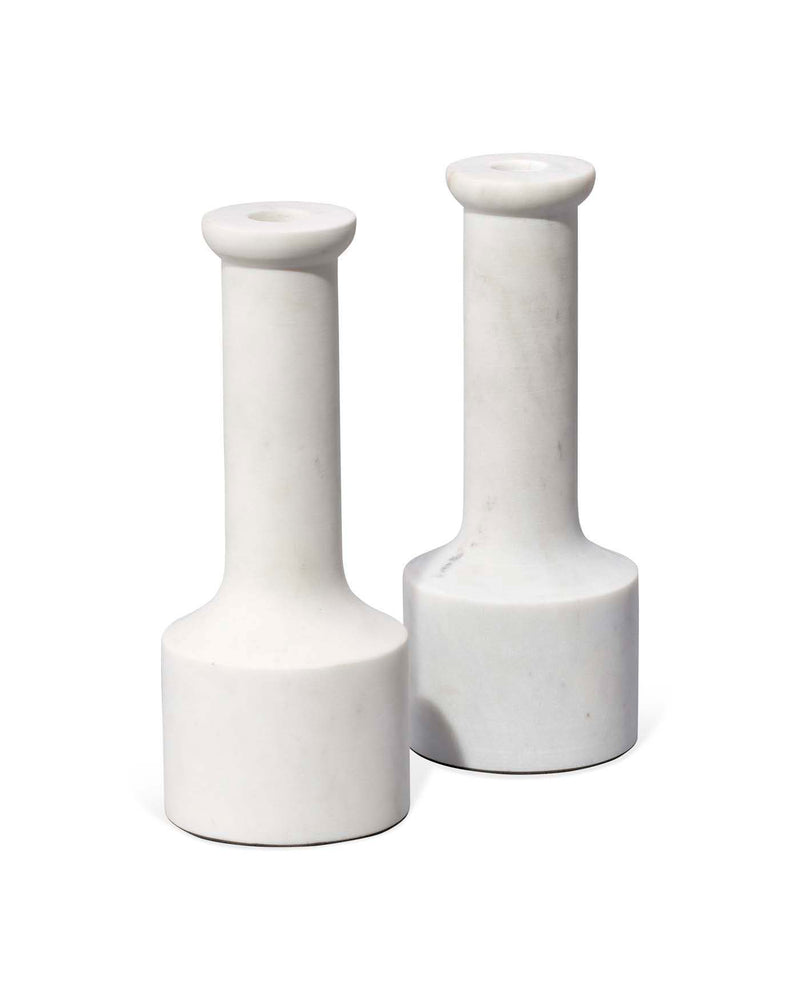 trumpet candlesticks (set of 2)