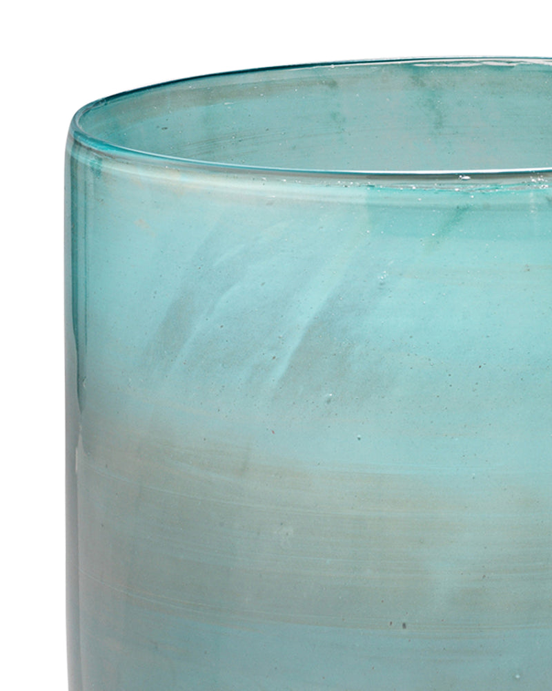 vapor vase metallic aqua - medium
