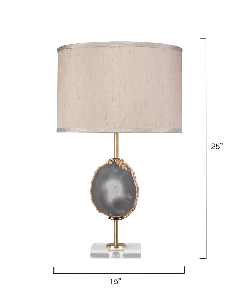 agate slice table lamp