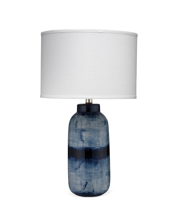 Batik Table Lamp Blue and White - Large