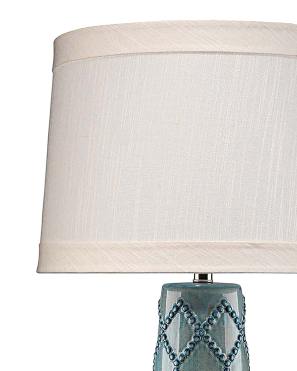 Hobnail Table Lamp Teal