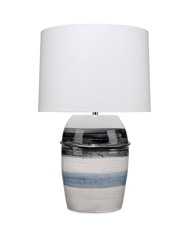 horizon striped table lamp