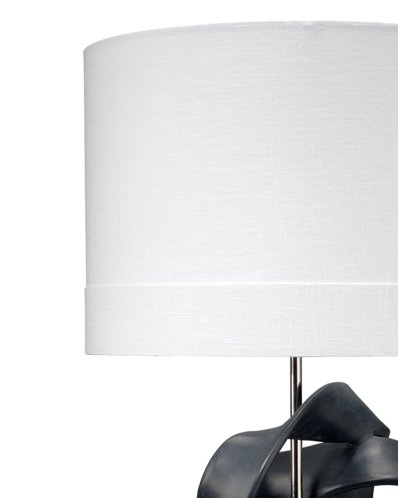 intertwined table lamp - black