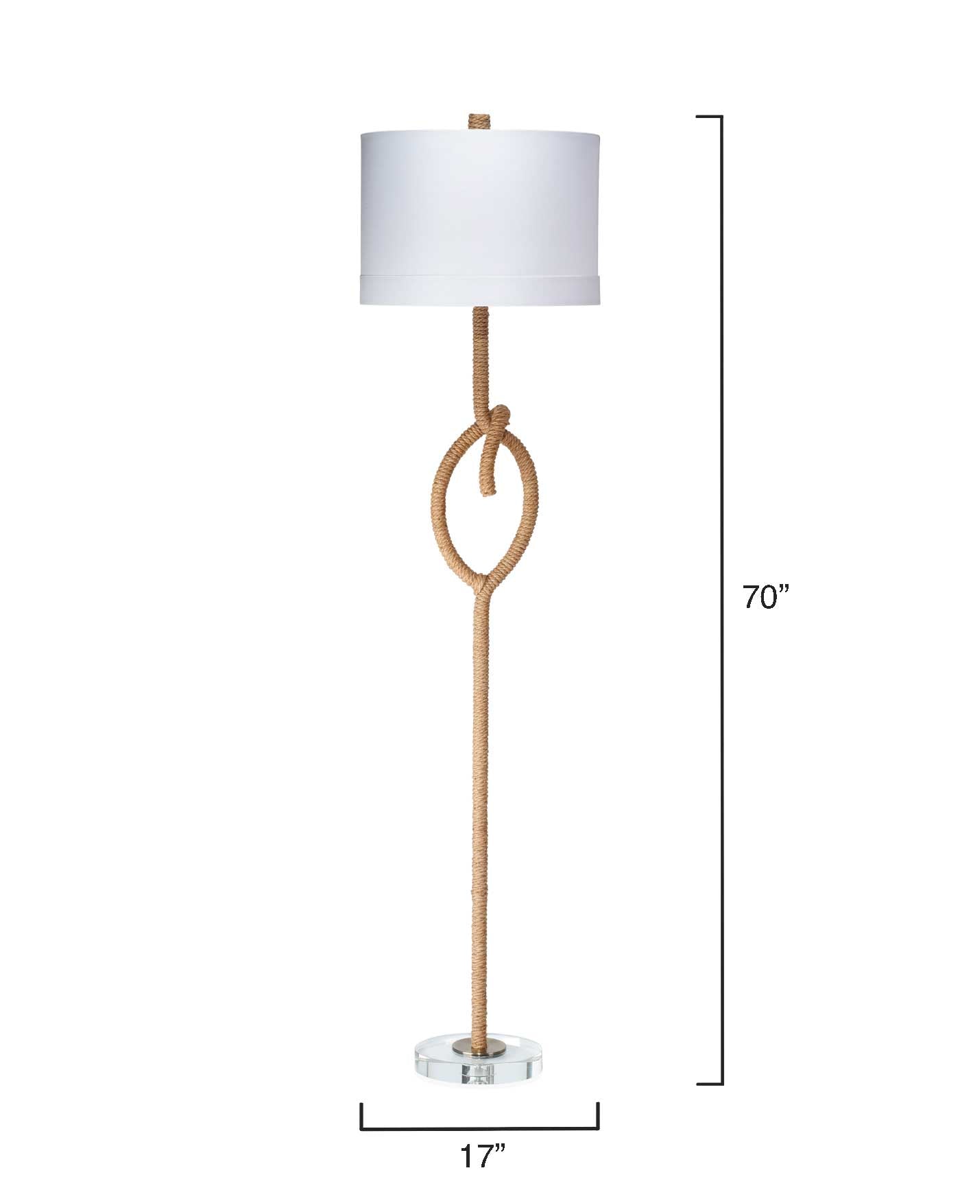 Rope wrapped lamp hotsell