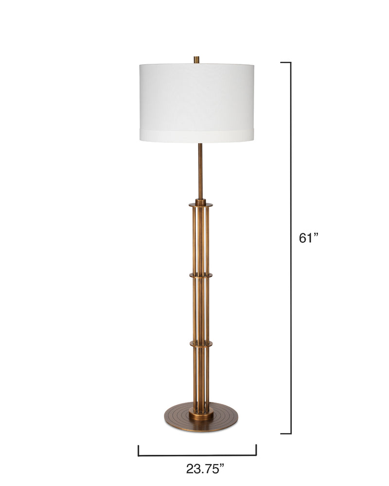 marcus floor lamp - brass