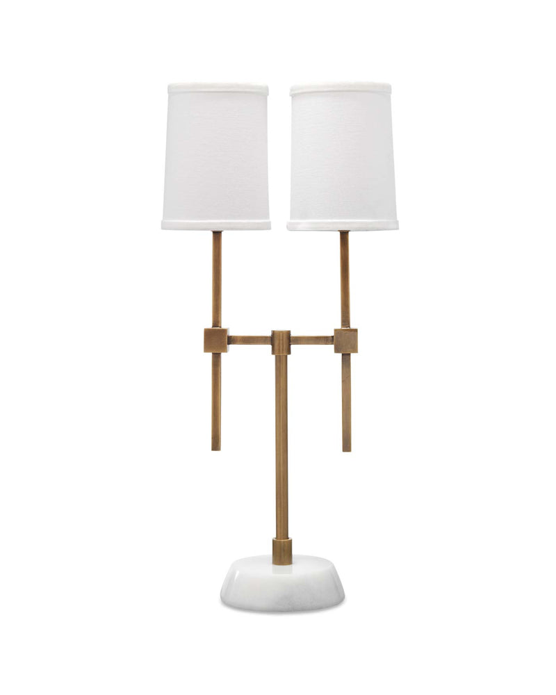 minerva twin shade console lamp