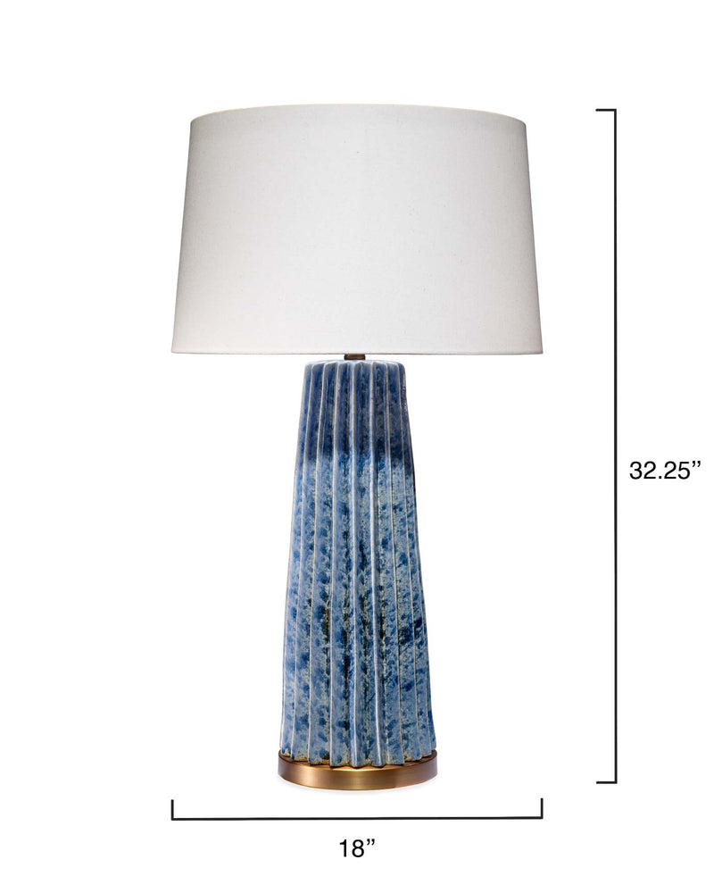 pleated table lamp