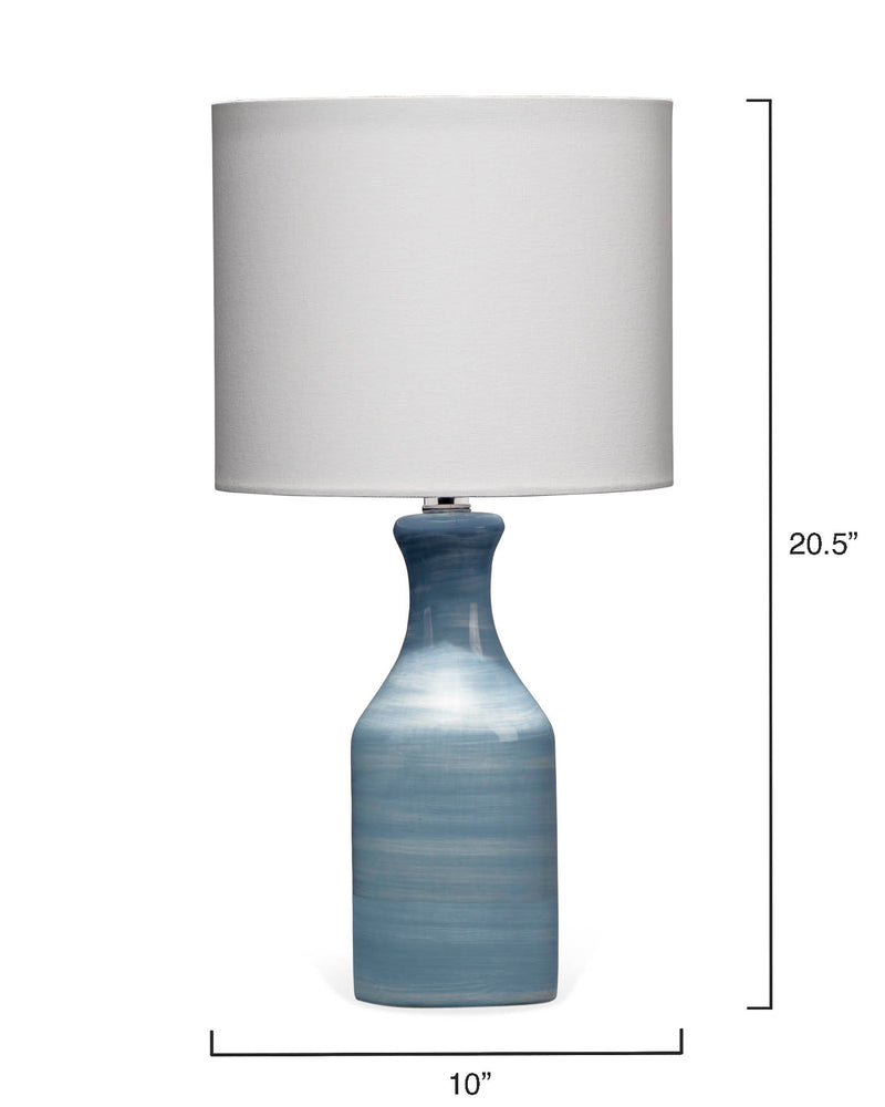 bungalow table lamp blue