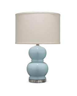 bubble table lamp light blue
