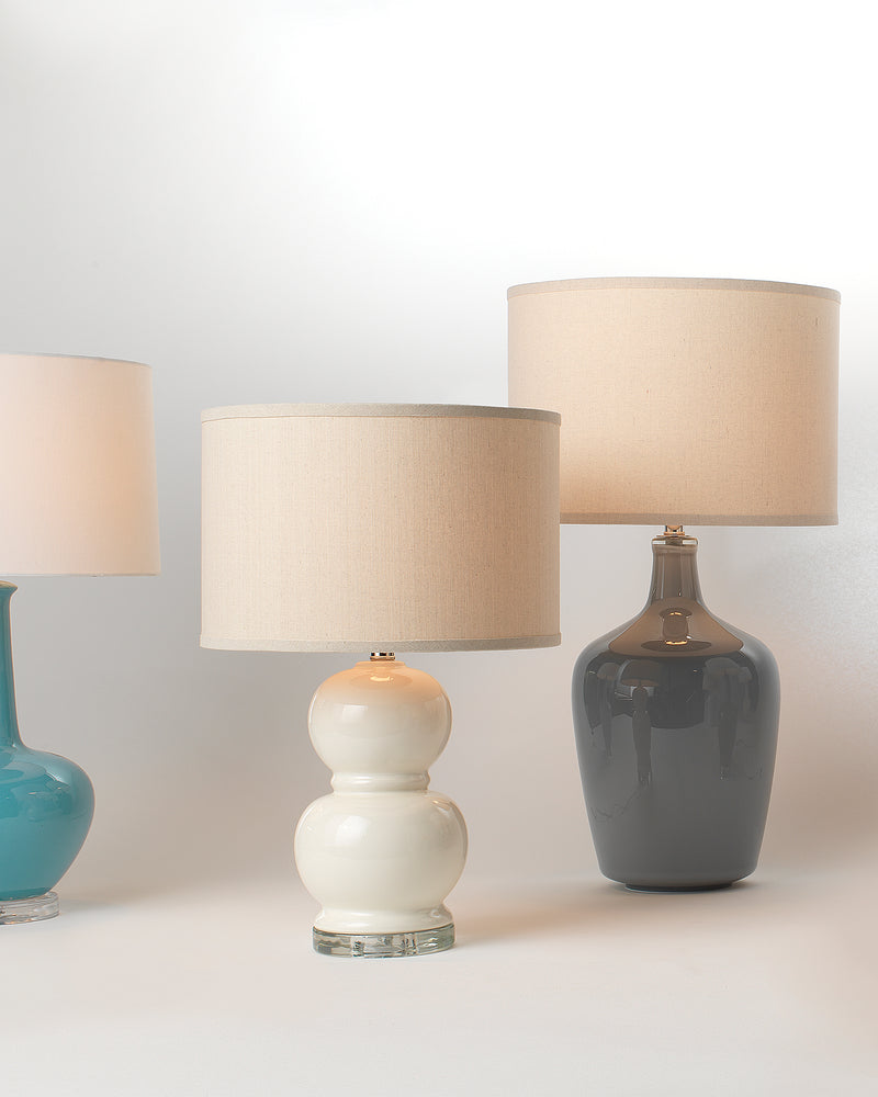 bubble table lamp cream