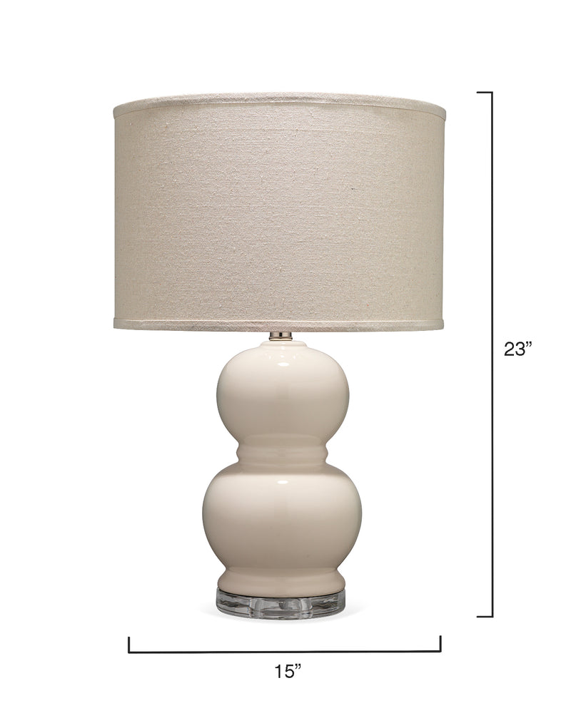 bubble table lamp cream