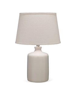 milk jug table lamp winter white