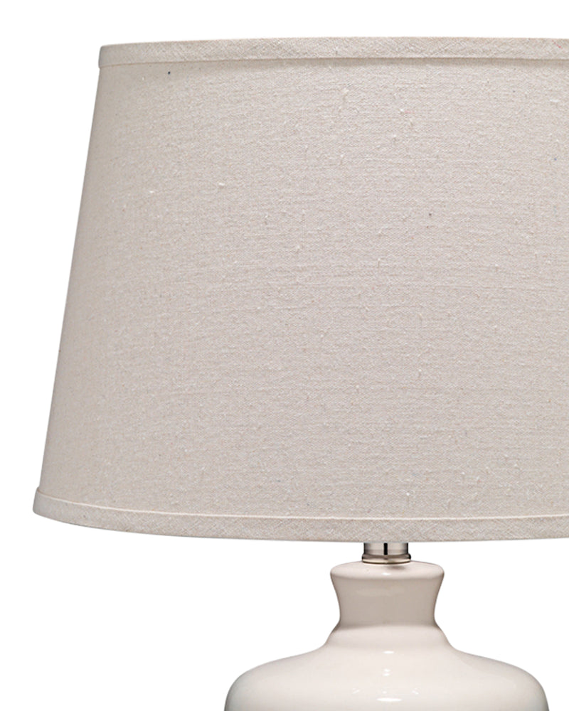 milk jug table lamp winter white