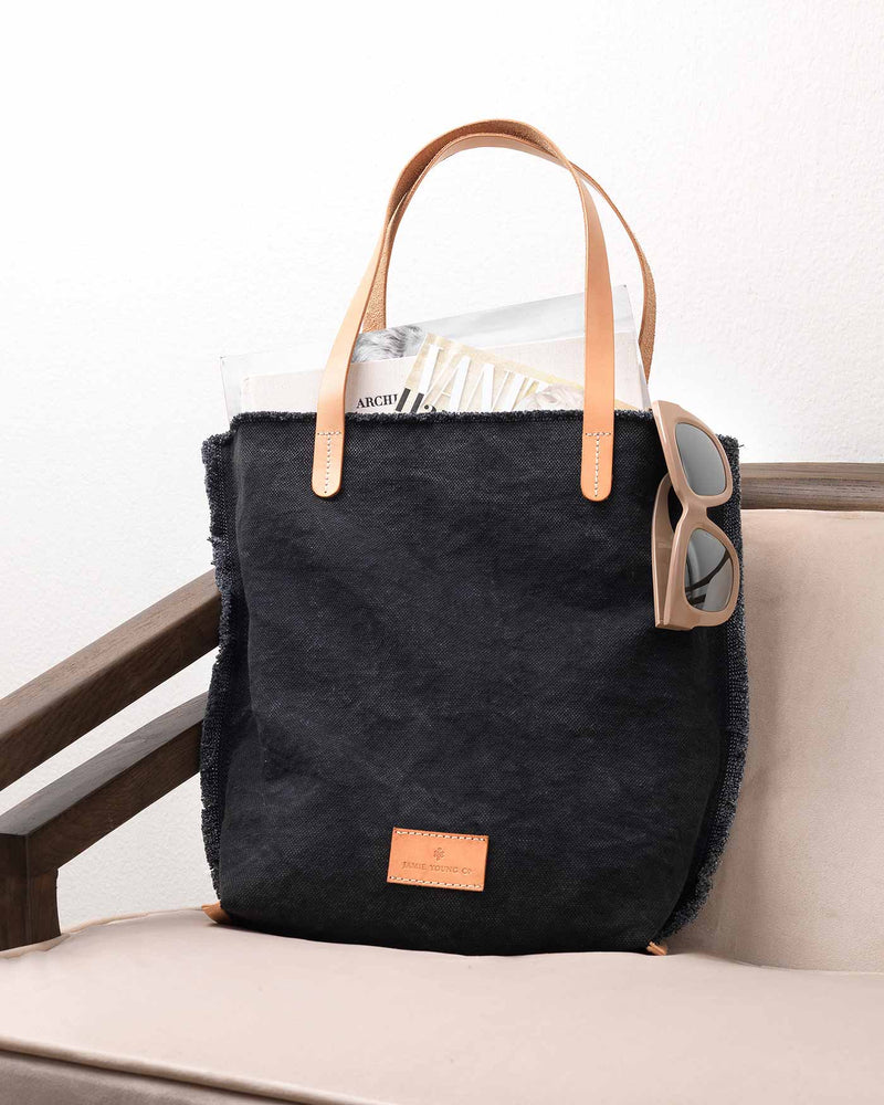 jyc canvas bag - washed black