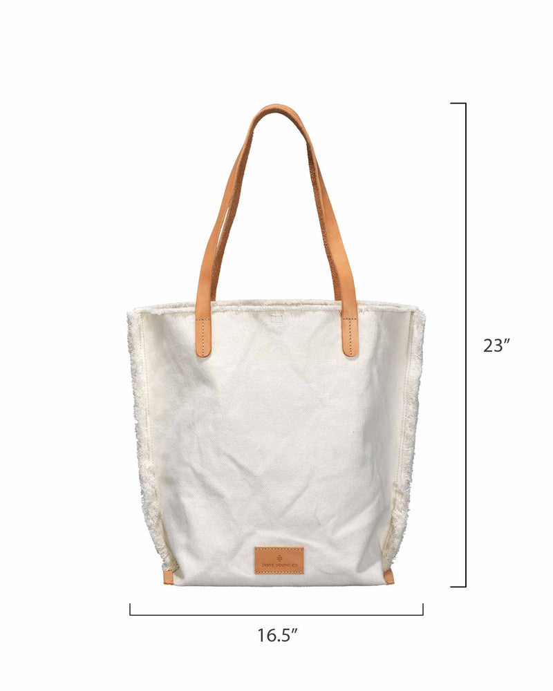 jyc canvas bag - white