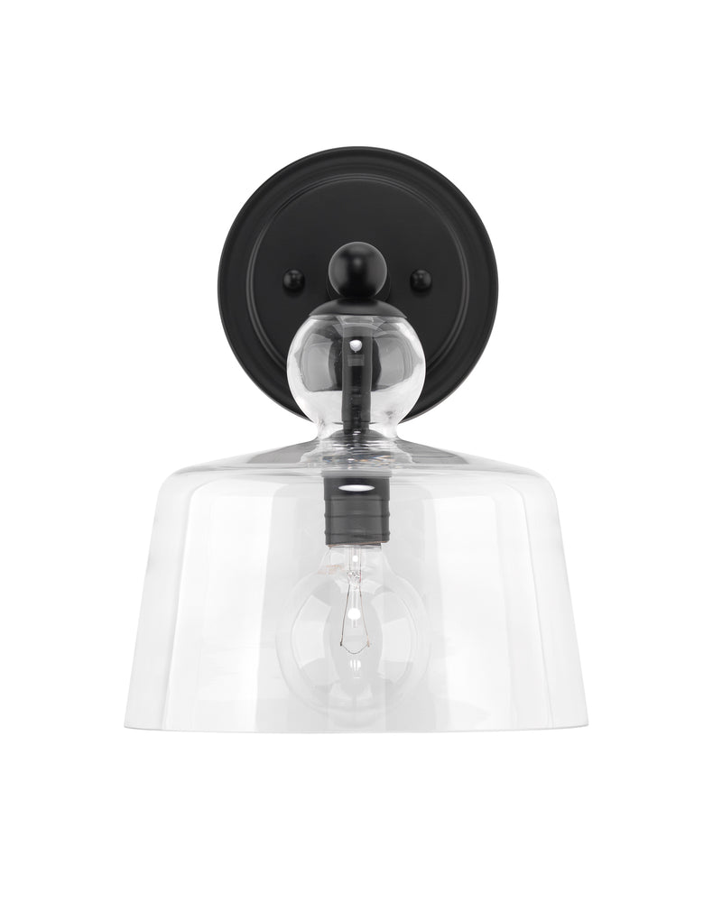 hudson wall sconce black