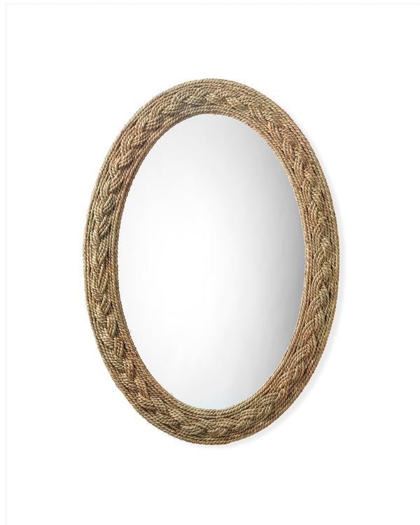 Lark Braided Oval Mirror