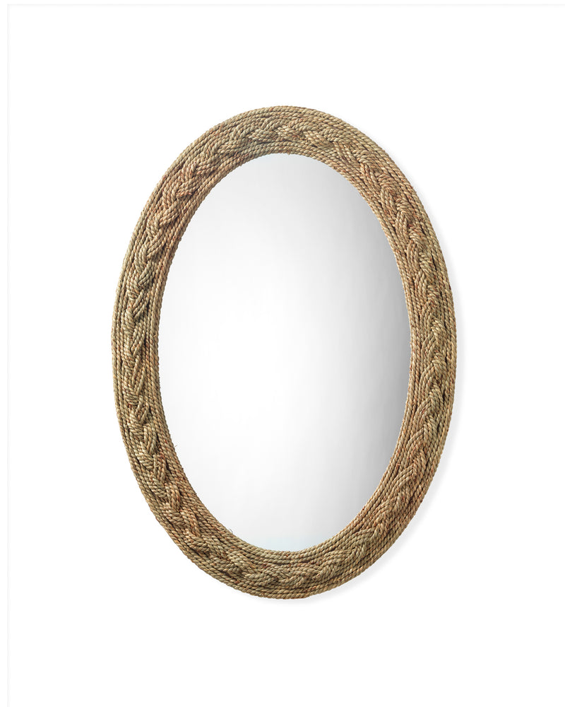 lark braided oval mirror