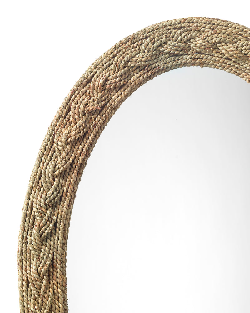 lark braided oval mirror