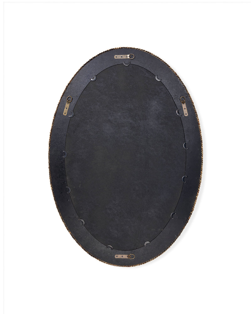 lark braided oval mirror