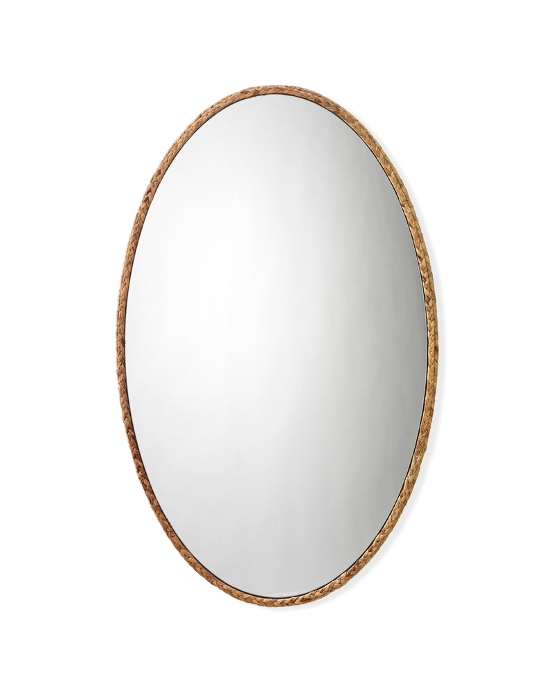 sparrow braided oval mirror