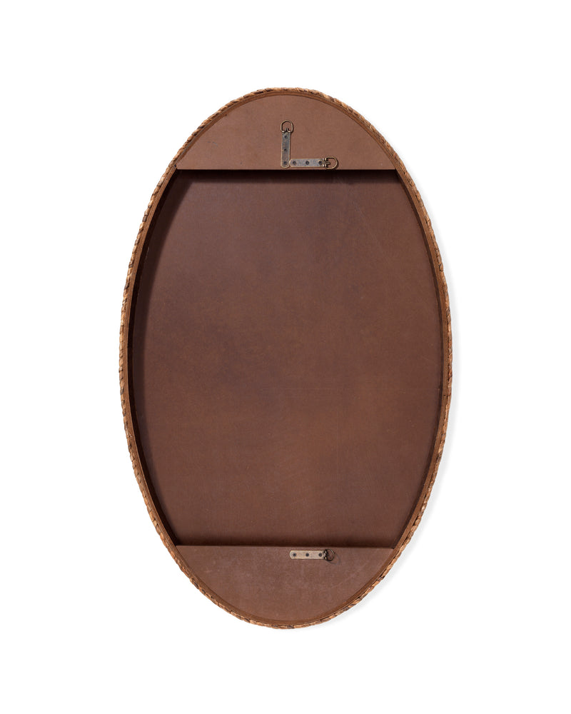 sparrow braided oval mirror