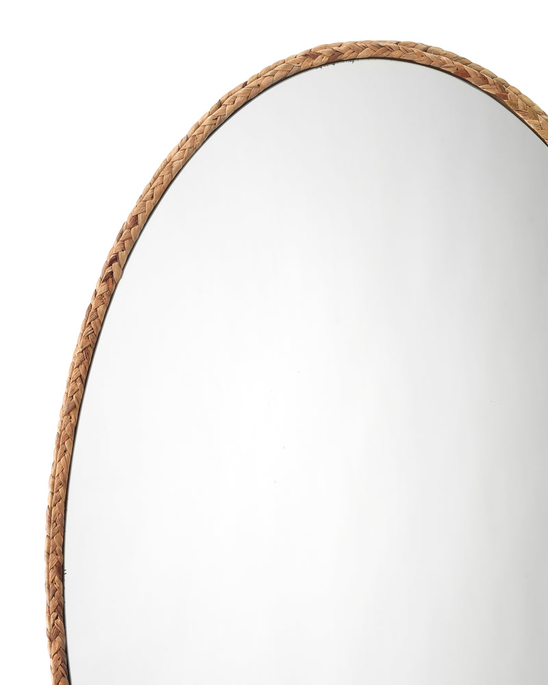 sparrow braided oval mirror