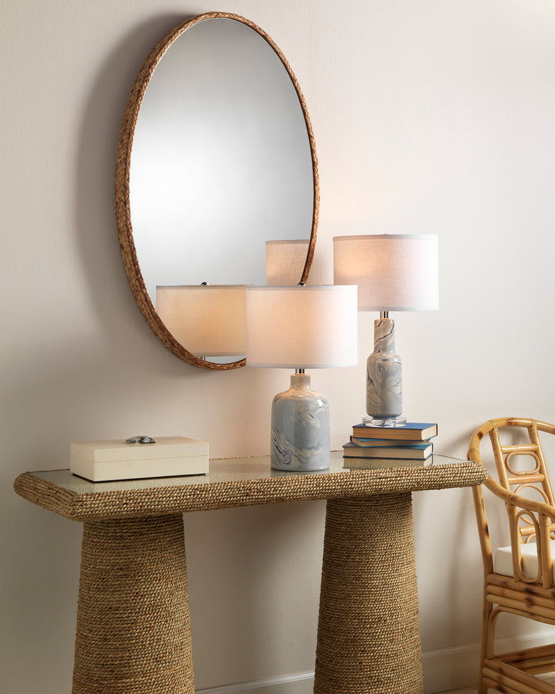 sparrow braided oval mirror