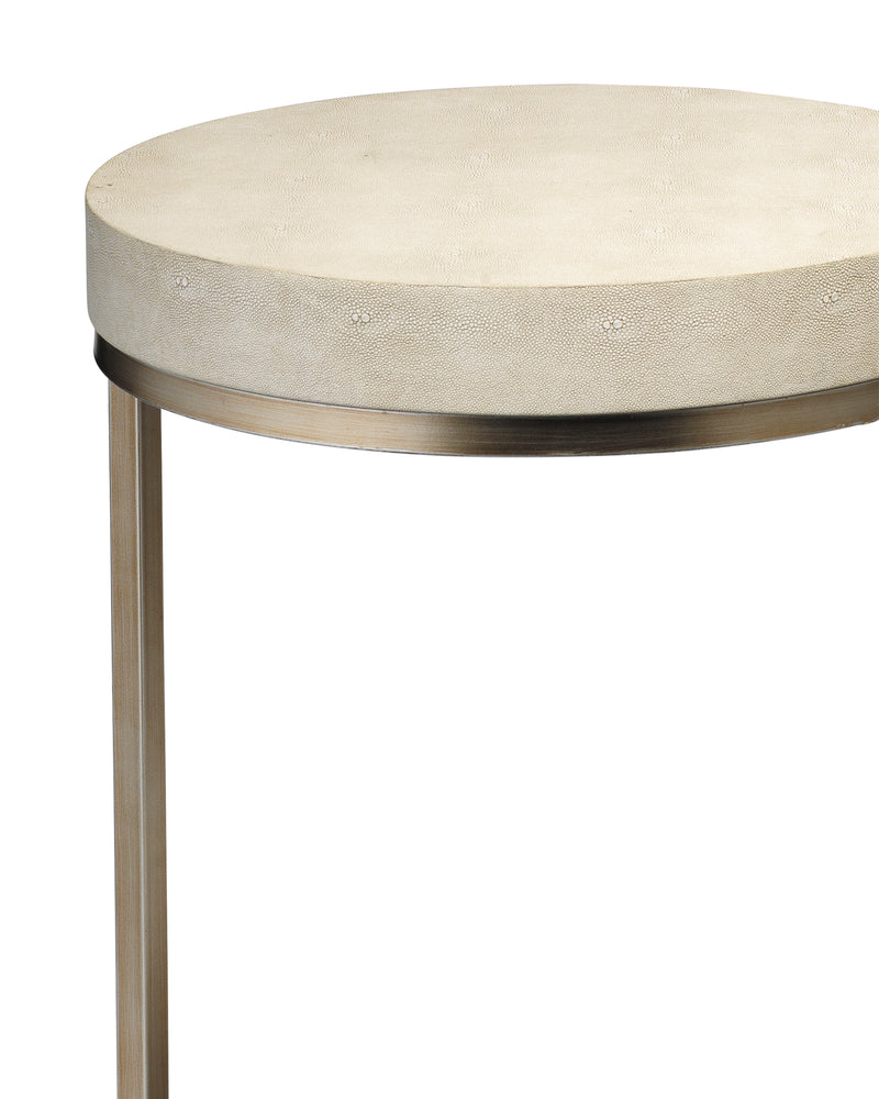 chester round side table ivory