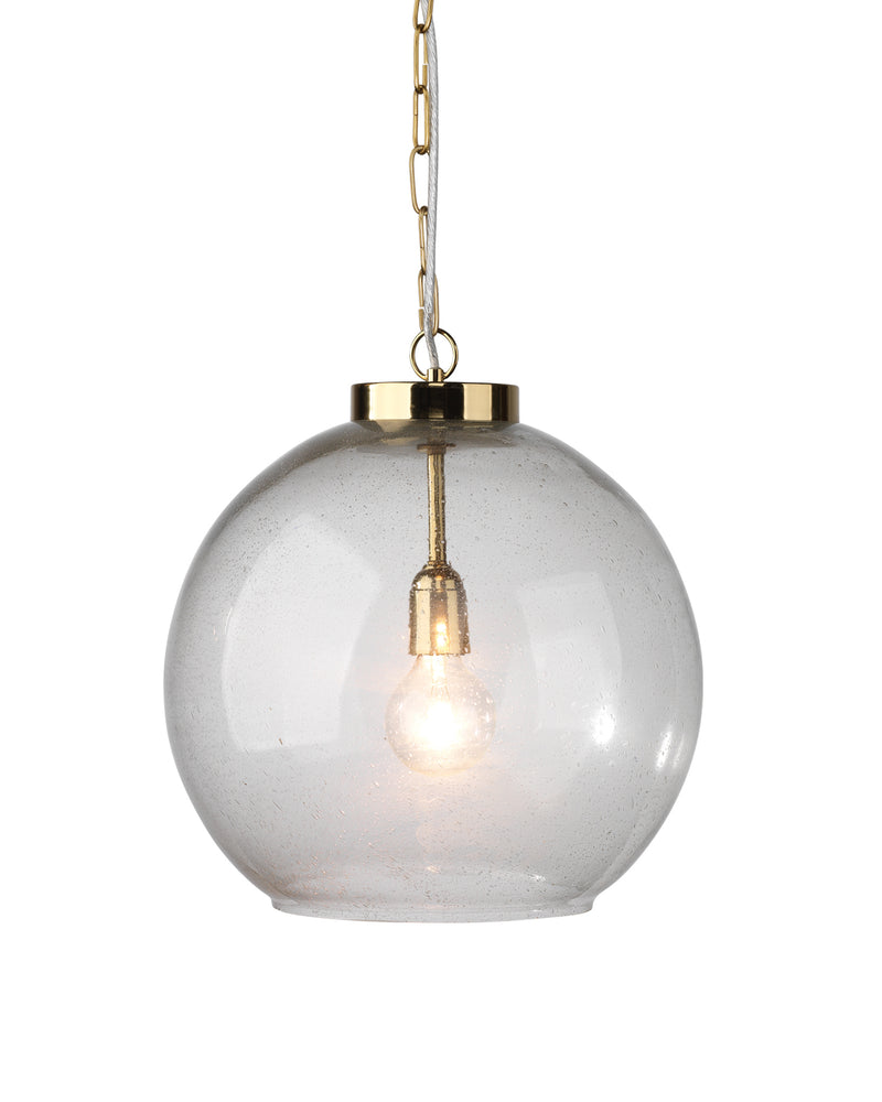 luca pendant brass