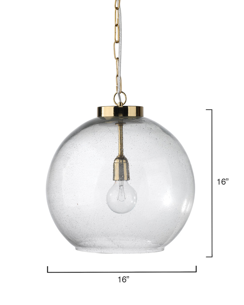 luca pendant brass