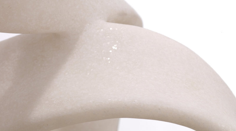 intertwined table lamp - white