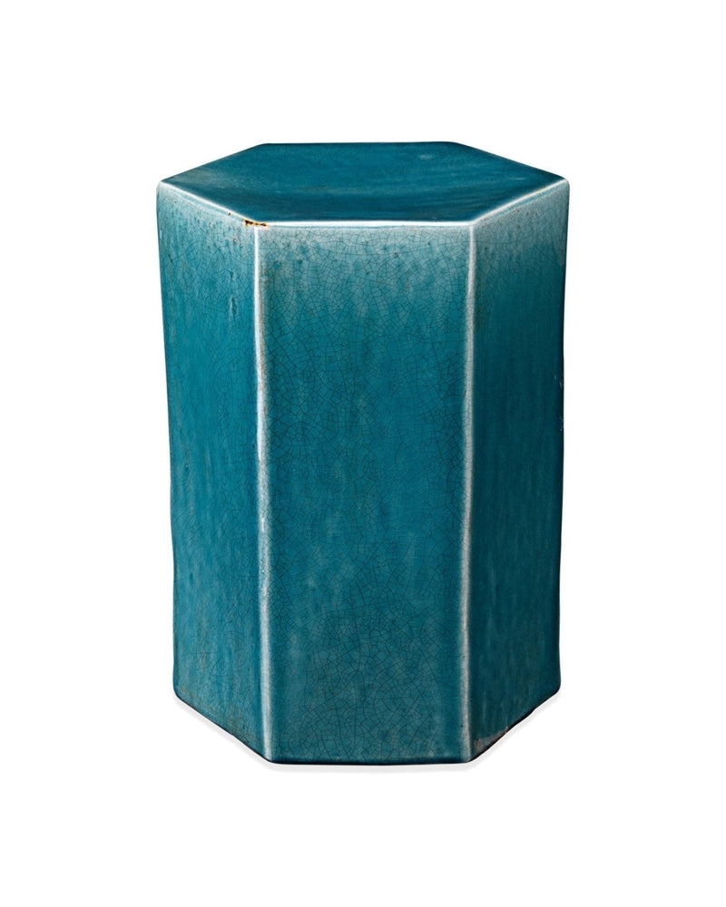 small, blue | porto side table front